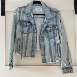 KanCan Cropped Jean Jacket